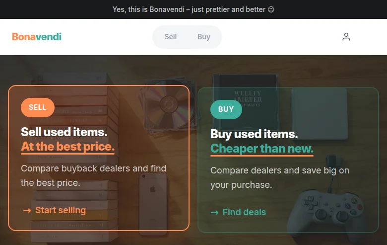 Bonavendi – new design