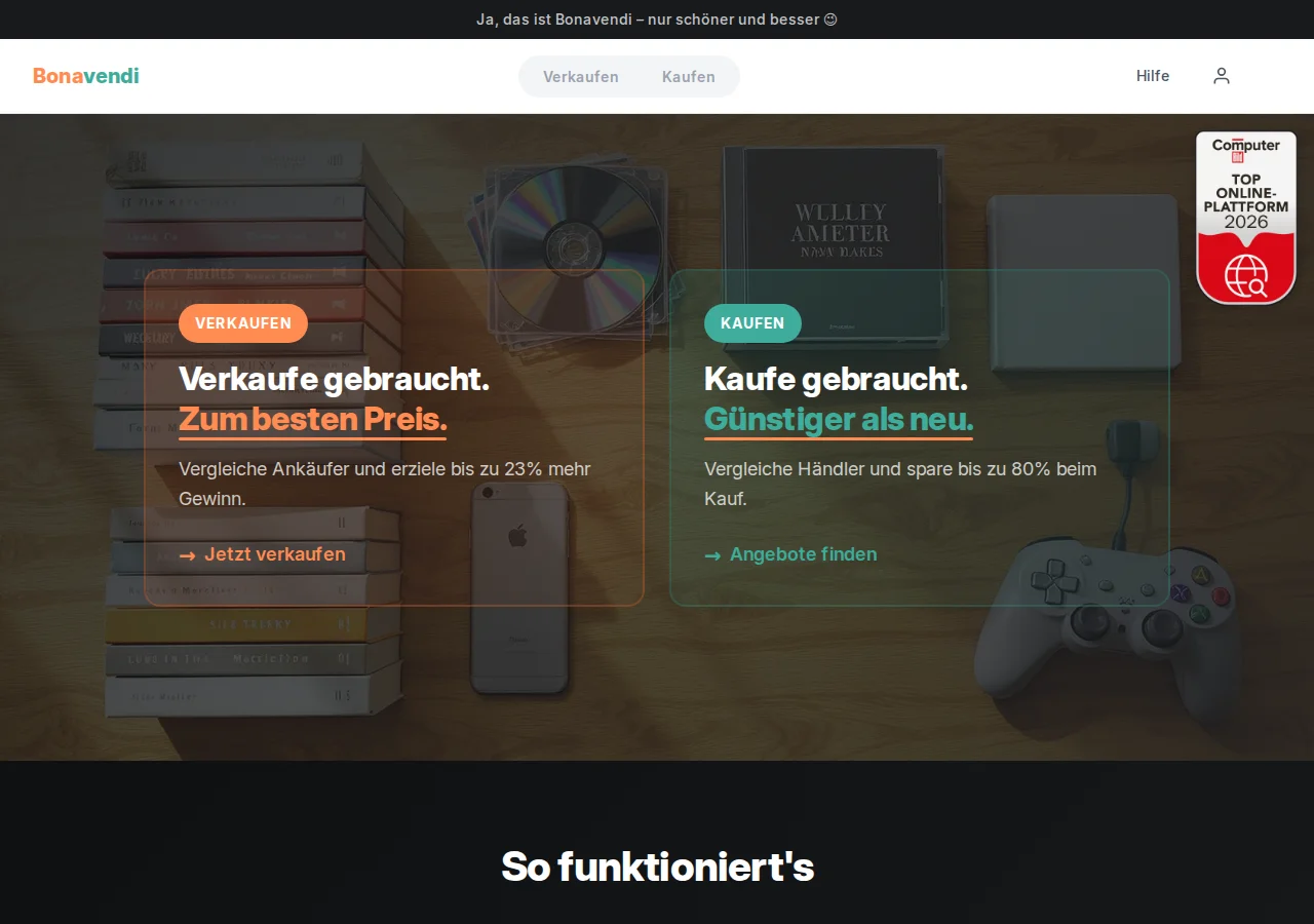 Bonavendi – neues Design